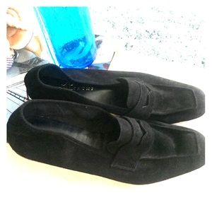 Black Suede Flats